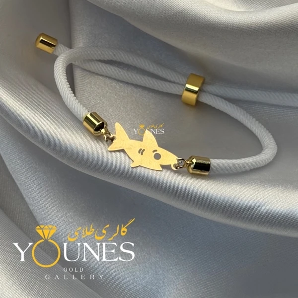 دستبند کوسه طلا لیزری